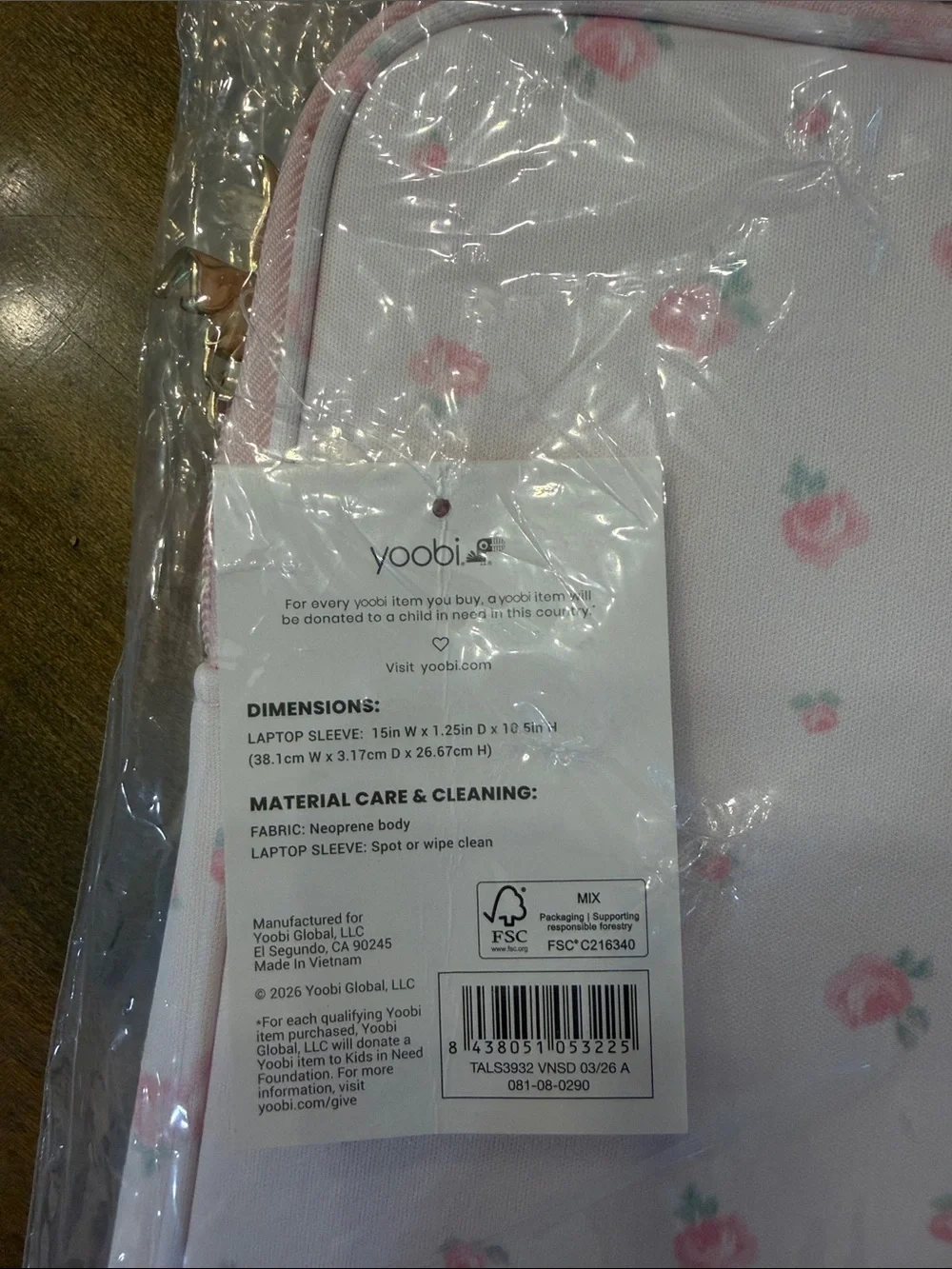 LoveShackFancy Target Pink Floral Tablet Sleeve